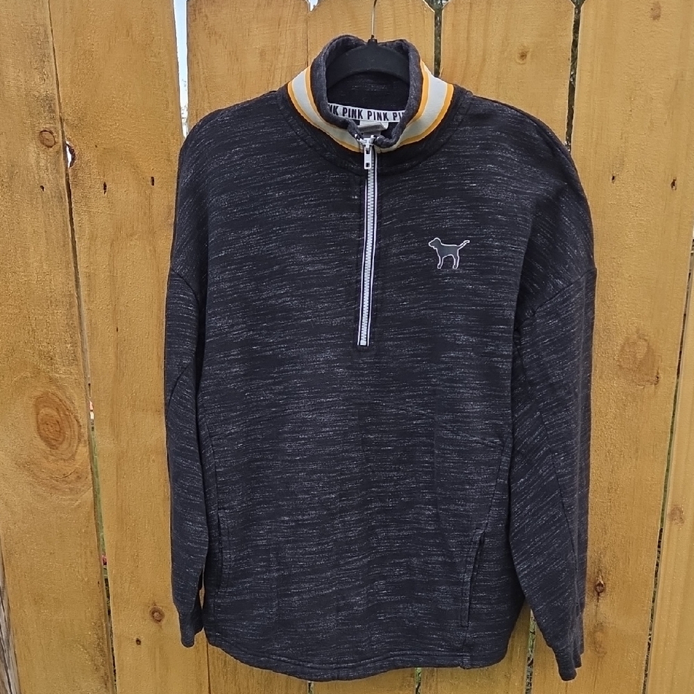 VICTORIA'S SECRET PINK half-zip pullover sweatshirt Size Medium